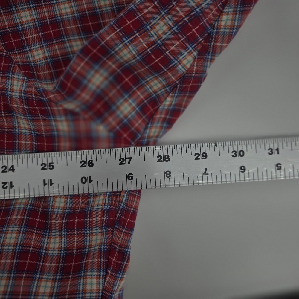 Ralph Lauren Button Down Mens XXL Heritage Plaid Cotton Blake Red Casual Vintage - Picture 6 of 9
